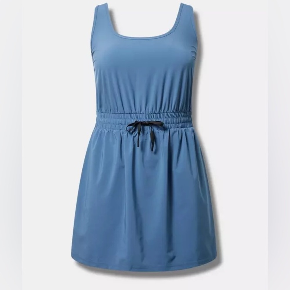 Torrid 1x Stretch Woven 2fer Active Dress - Picture 2 of 8